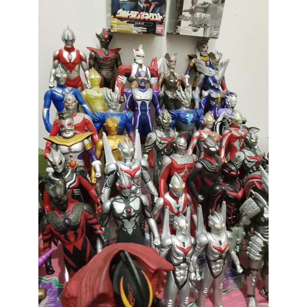 Figure UHS Ultraman Original Bandai 17cm Sofubi | Ultraman Nexus Mebius Dyna Tiga Max Leo Cosmos Pow