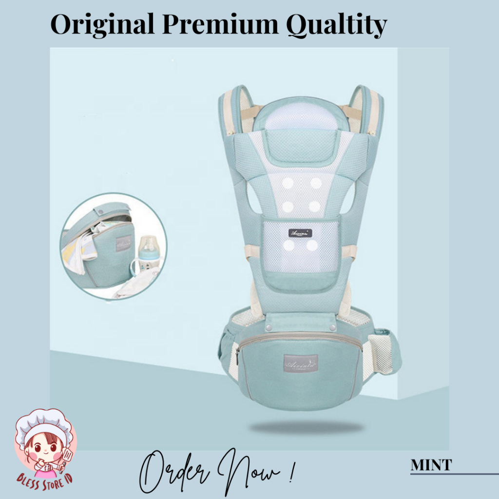 GENDONGN PREMIUM BABY CARRIER LEMBUT Gendongan Bayi / Hipseat Baby Carrier / Aixintu Gendongan Bayi 