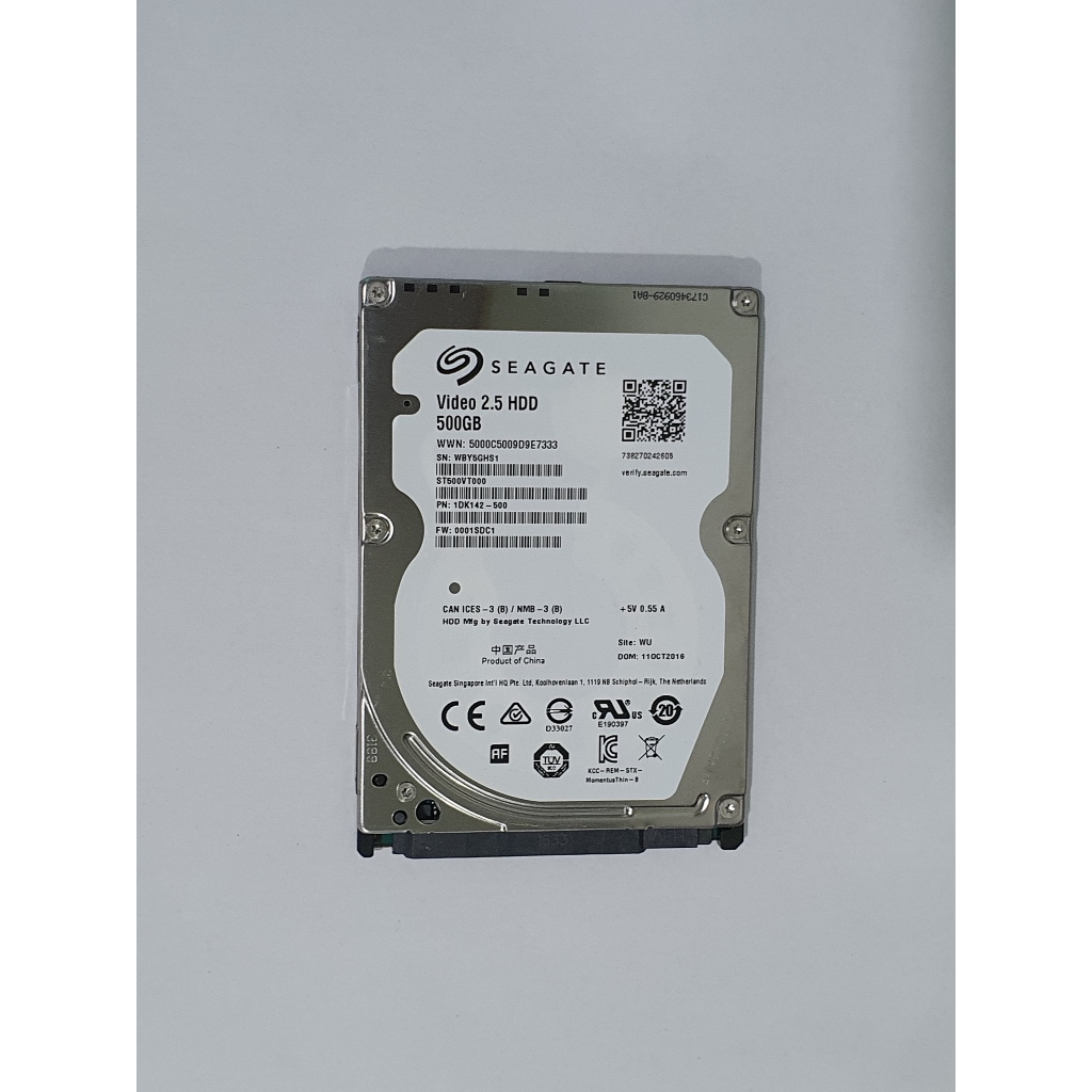 Harddisk Laptop 2.5" Seagate Video 500GB SATA - Bekas
