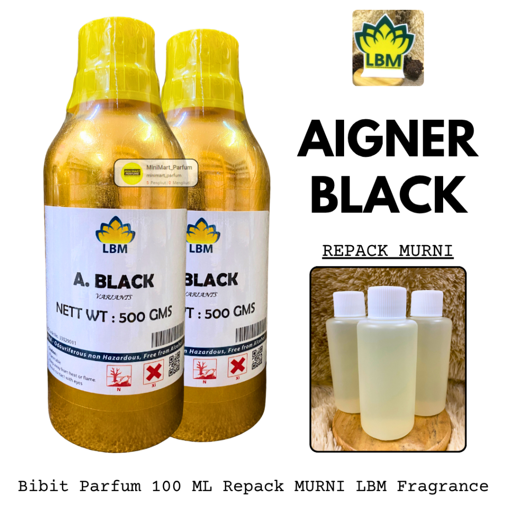Bibit Parfum AIGNER BLACK ( 100 ML MURNI Berkualitas ) By LBM Fragrance - BIBIT PARFUM. AIGNER BLACK