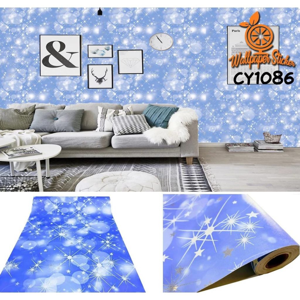 Wallpaper Dinding Kamar Anak Wallpaper Dinding Warna Biru Wallpaper Dinding Estetik