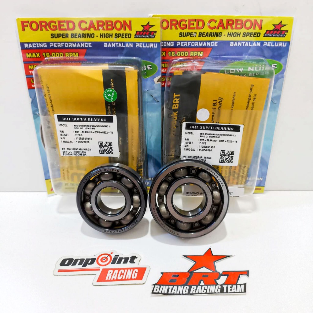 BEARING LAHER KRUK AS BRT MIO SPORTY SOUL GT SMILE FINO XEON XRIDE MIO J M3 100% ORIGINAL BRT