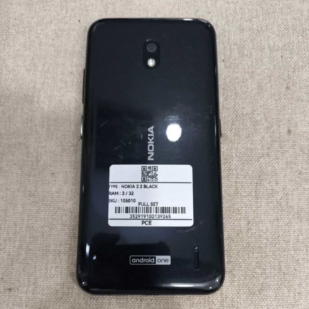 Handphone second normal Nokia 2.2 3+32GB fullset original