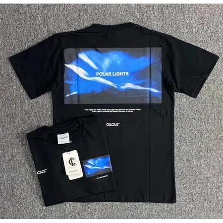 Kaos Streetwear Pria Wanita Celcius Desain Pemandangan Langit Biru Aesthetic