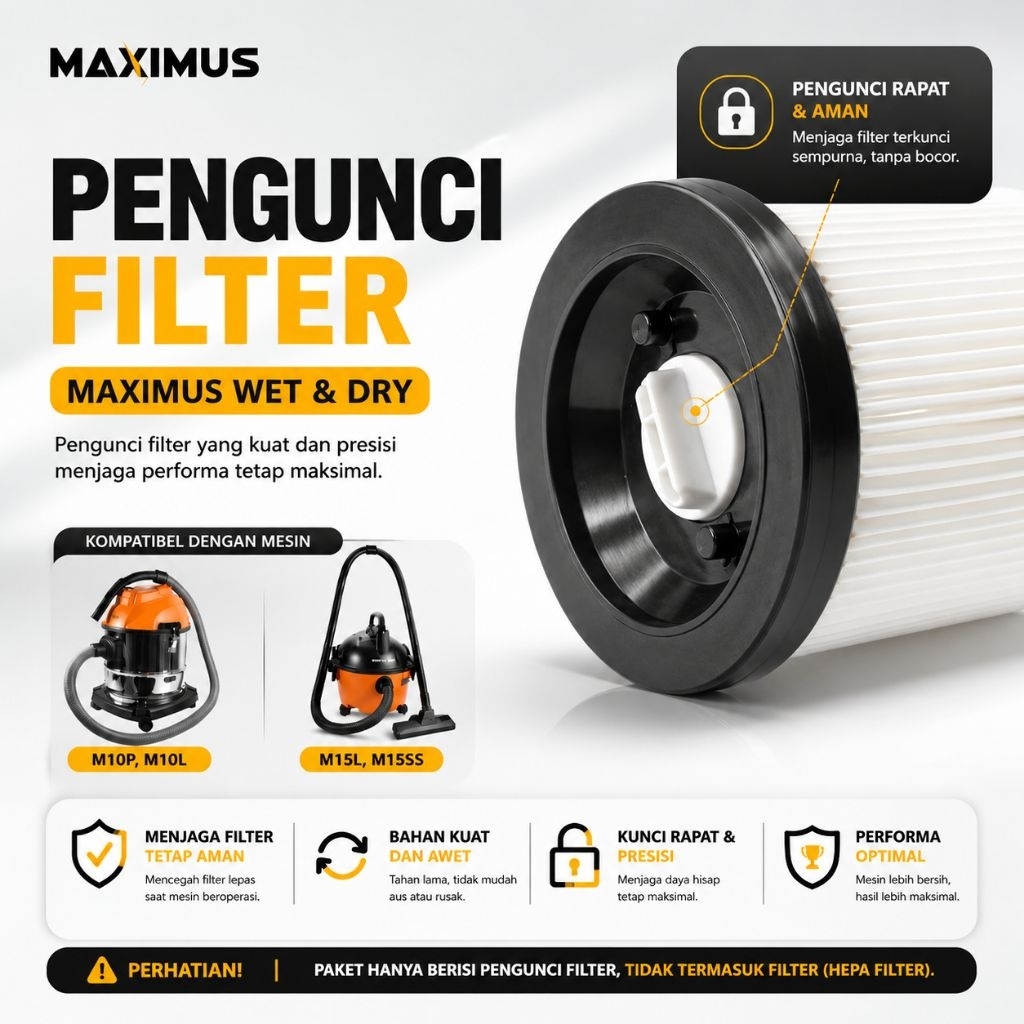 Pengunci Hepa Filter Maximus / Kunci Filter Vacuum