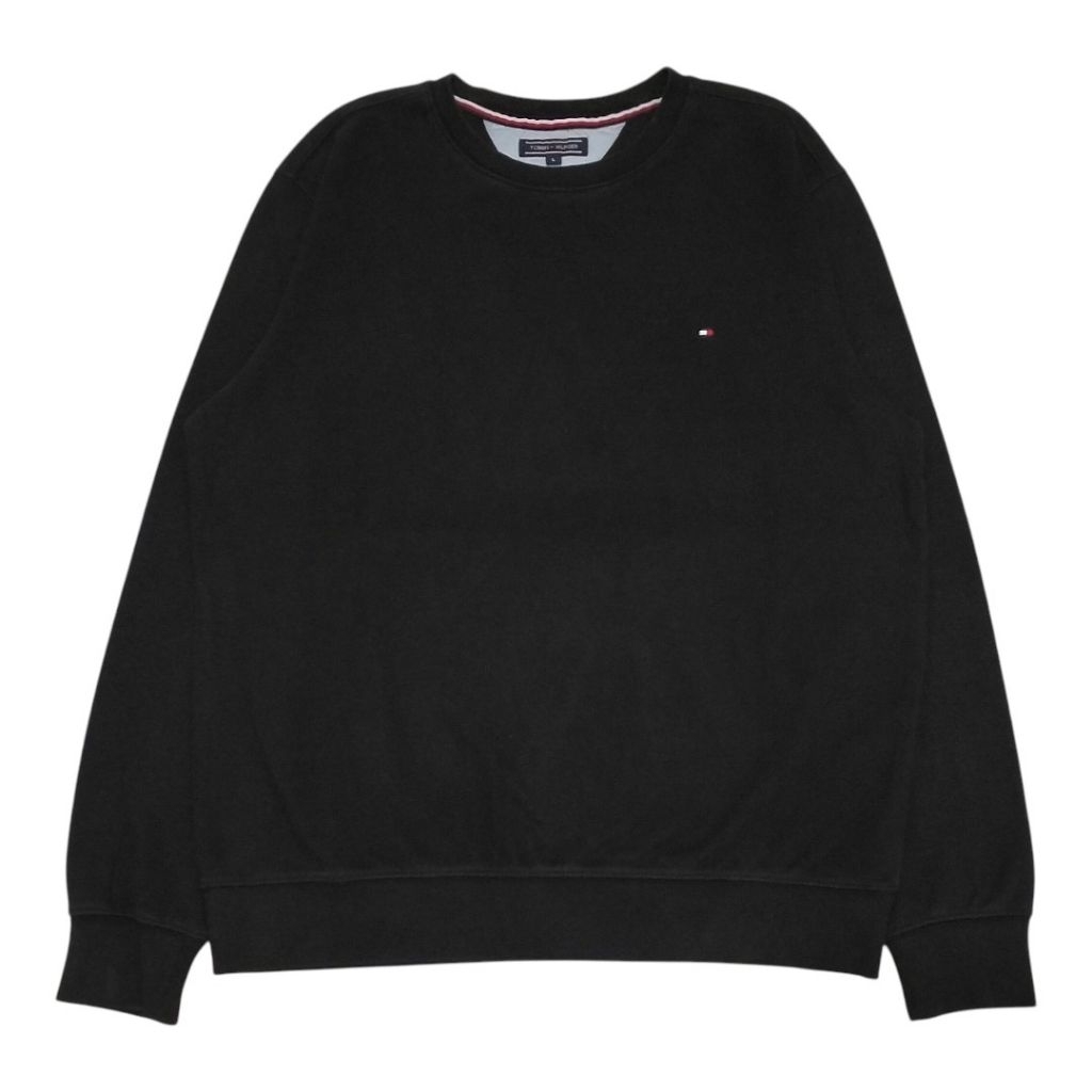 CREWNECK TOMMY HILFIGER TOMHIL SMALL LOGO HITAM / BLACK SECOND ORIGINAL