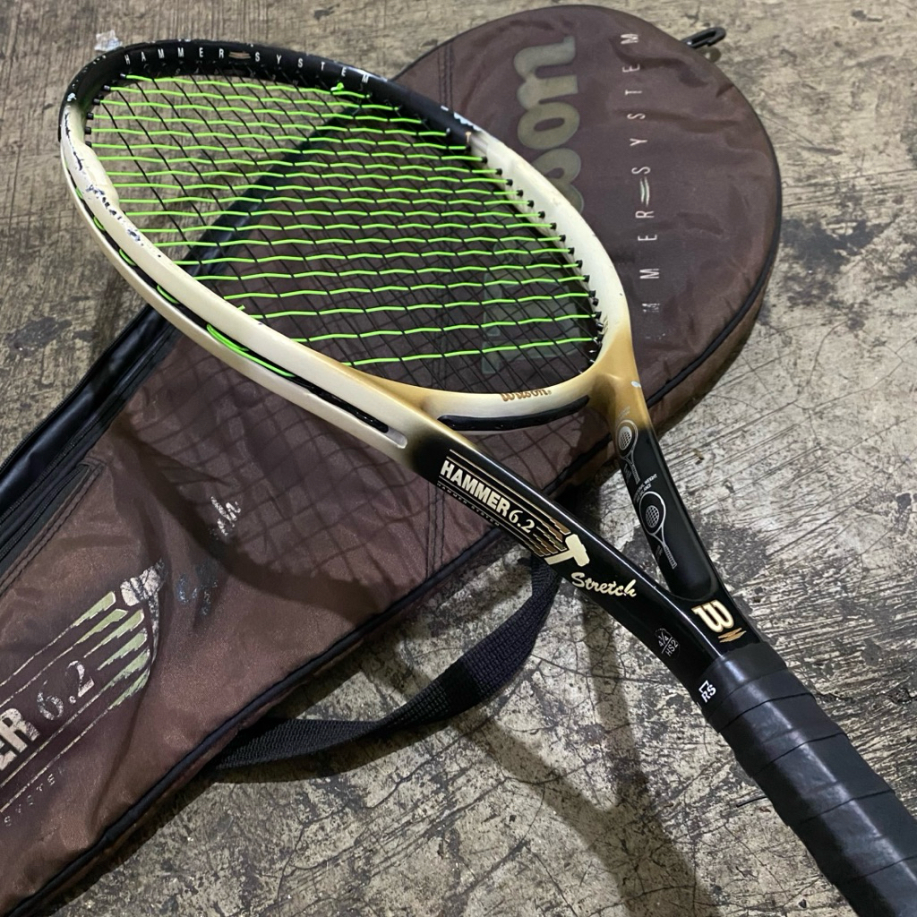 raket tenis wilson hammer 6.2 second original masih layak pakai