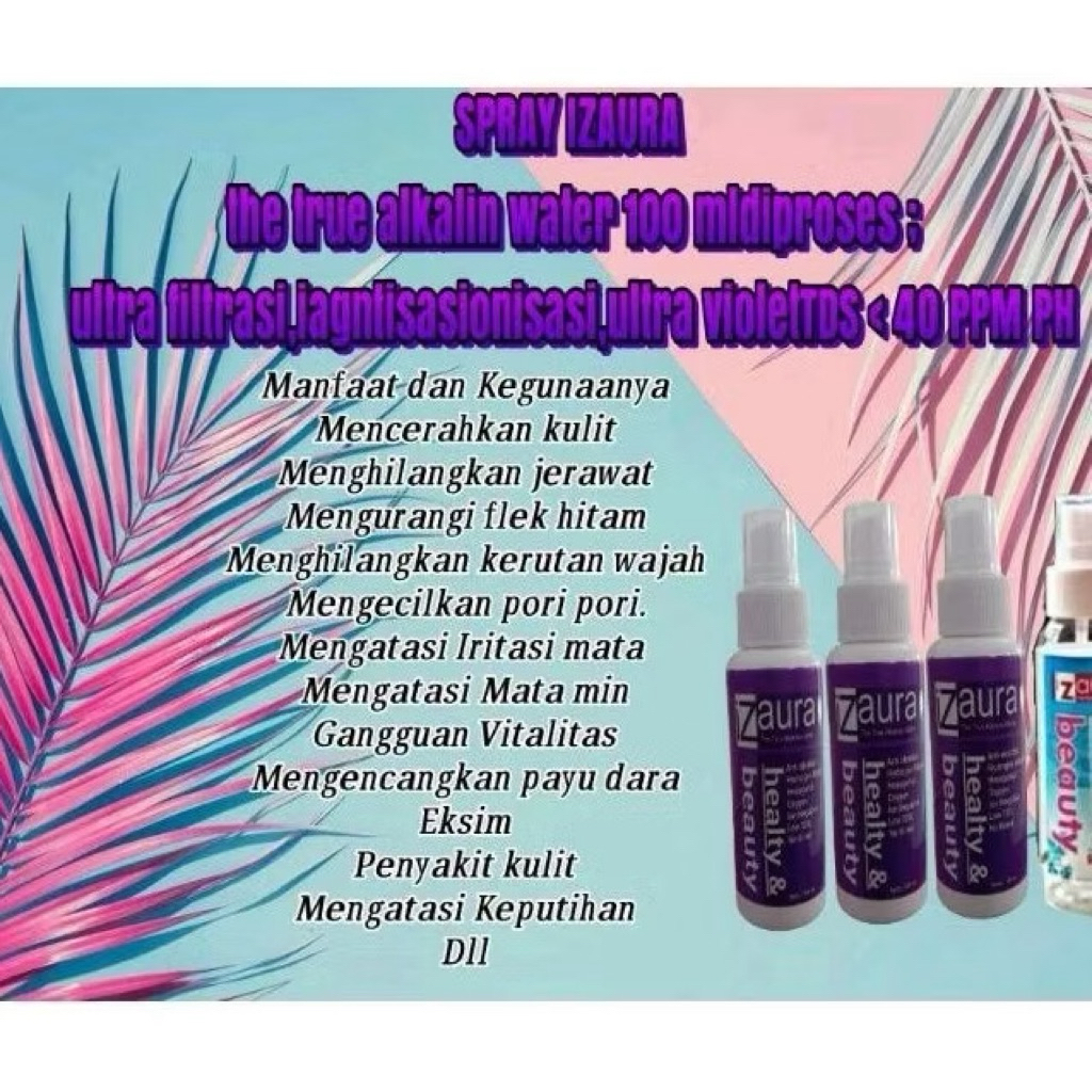Promo IZAURA SPRAY KEMASAN 100 ML Original Siap Kirim [ Best Seller ]