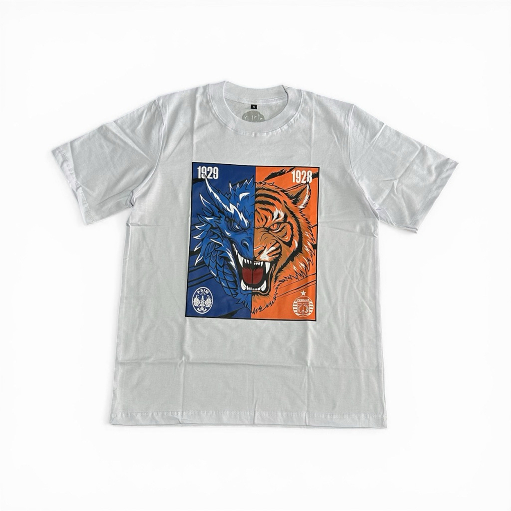 Tshirt PERSIJA PSIM Dragon Tiger White - Produk Mataram Merch29