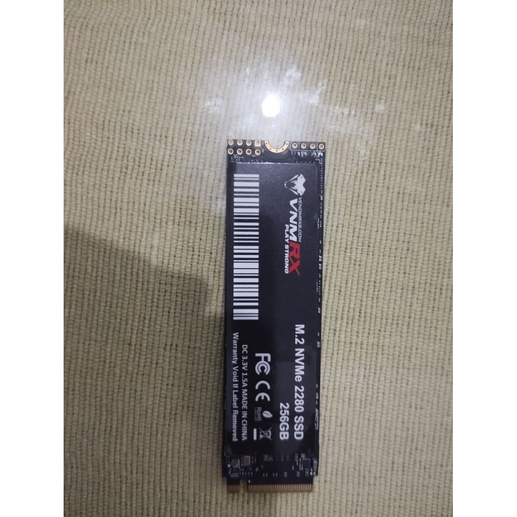 Ssd nvme venom rx 256gb like new garansi resmi