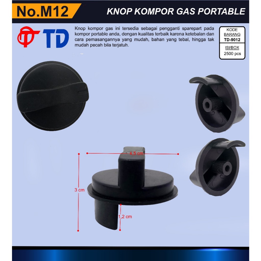 knop kompor portable