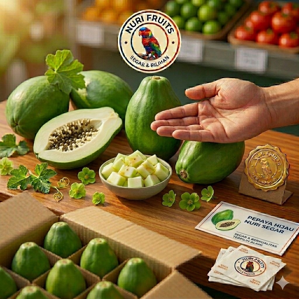 Pepaya mengkel untuk rujak|buah pepaya|pepaya ijo|rujak buah|nuri fruits|buah pepaya|buah segar|buah