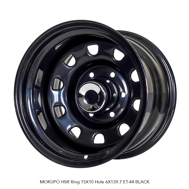 VELG MOBIL R15 HSR MOKUPO HSR R15X10 H6X139,7 ET-44 BLACK 4 PCS VELG