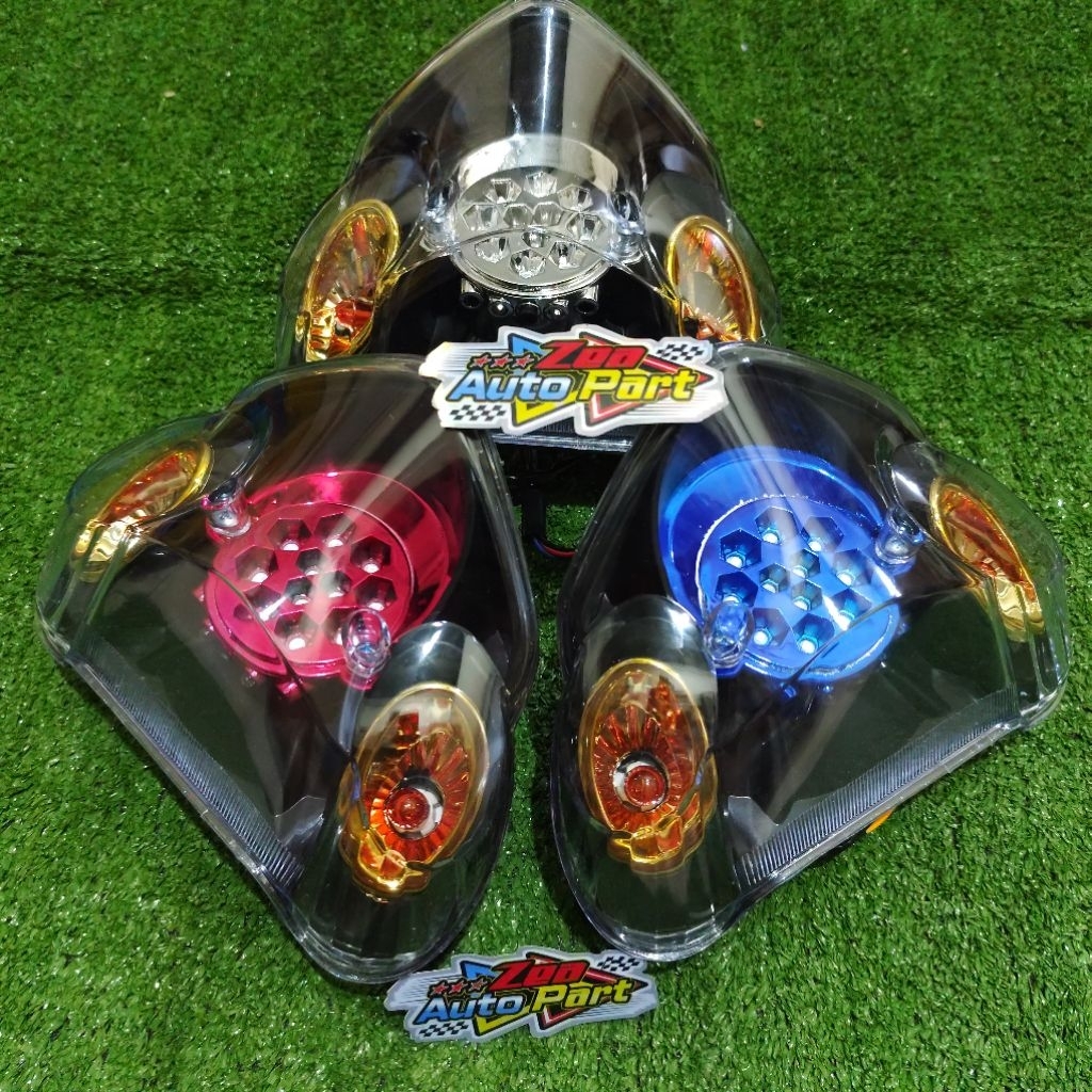 LAMPU STOP LED - STOP BELAKANG LED  - STOPLAMP LED - LAMPU STOP LED PLUS MIKA UNTUK MOTOR YAMAHA JUP