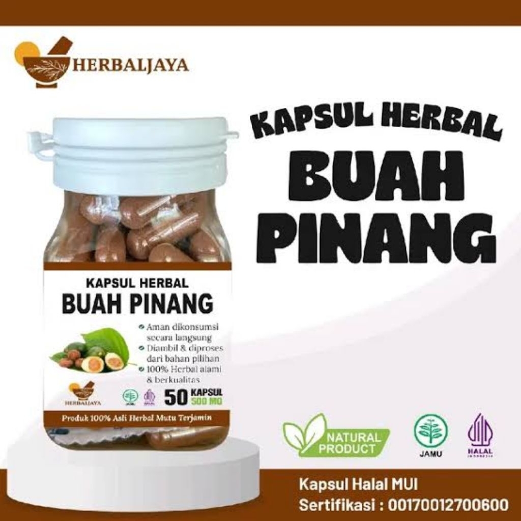 kapsul herbal buah pinang muda original kuat tahan lama pria permanen 100%asli