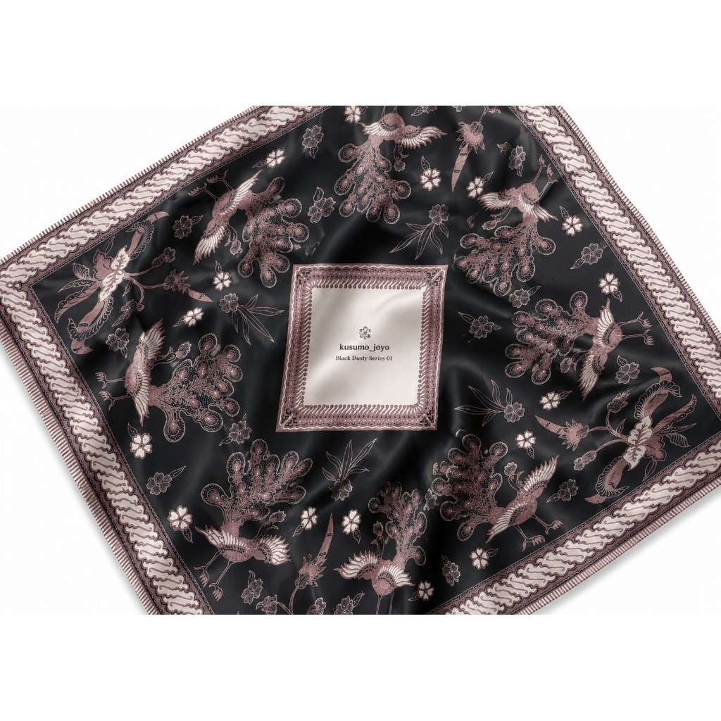 Udeng Jawa Batik Semi Tulis Black Dusty Series 01-05 Katun Premium 100x100 Ikat Kepala Adat Jawa Bal