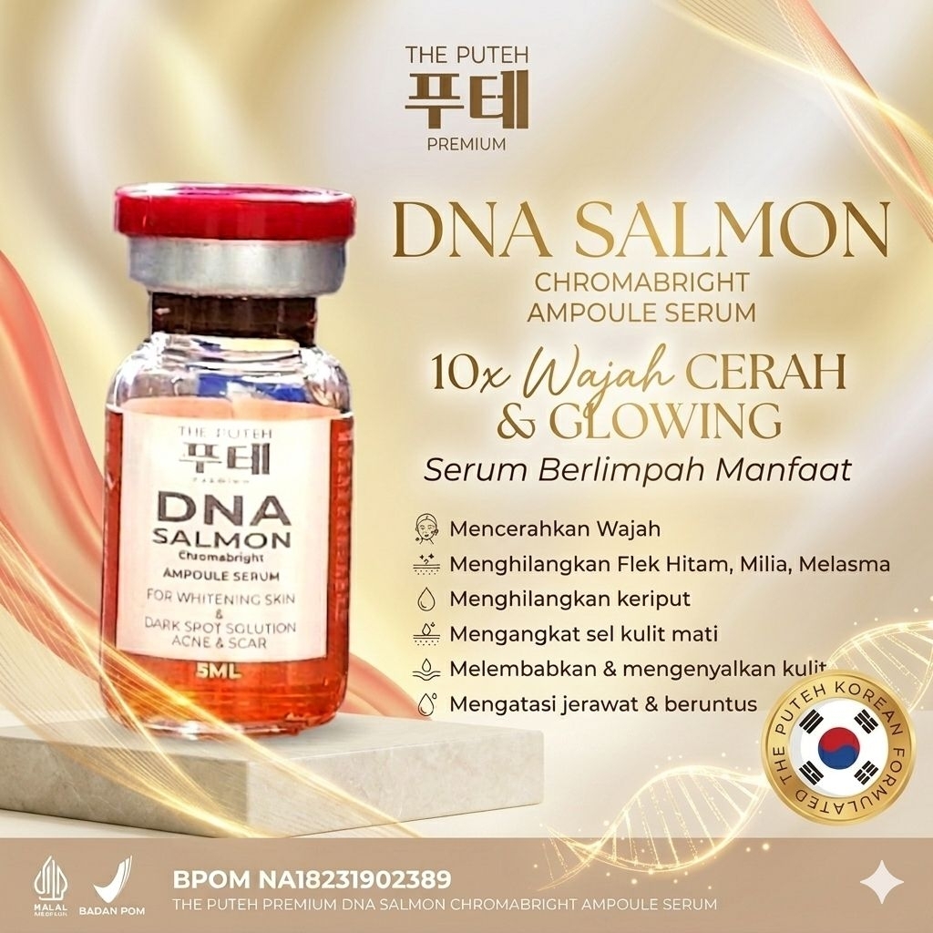 BPOM SALMON DNA AMPOULE SERUM MTS/DERMAPEN/DERMAROLLER