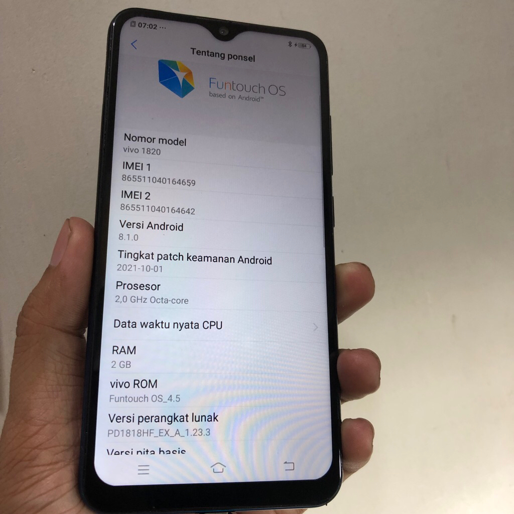 Vivo y91c second