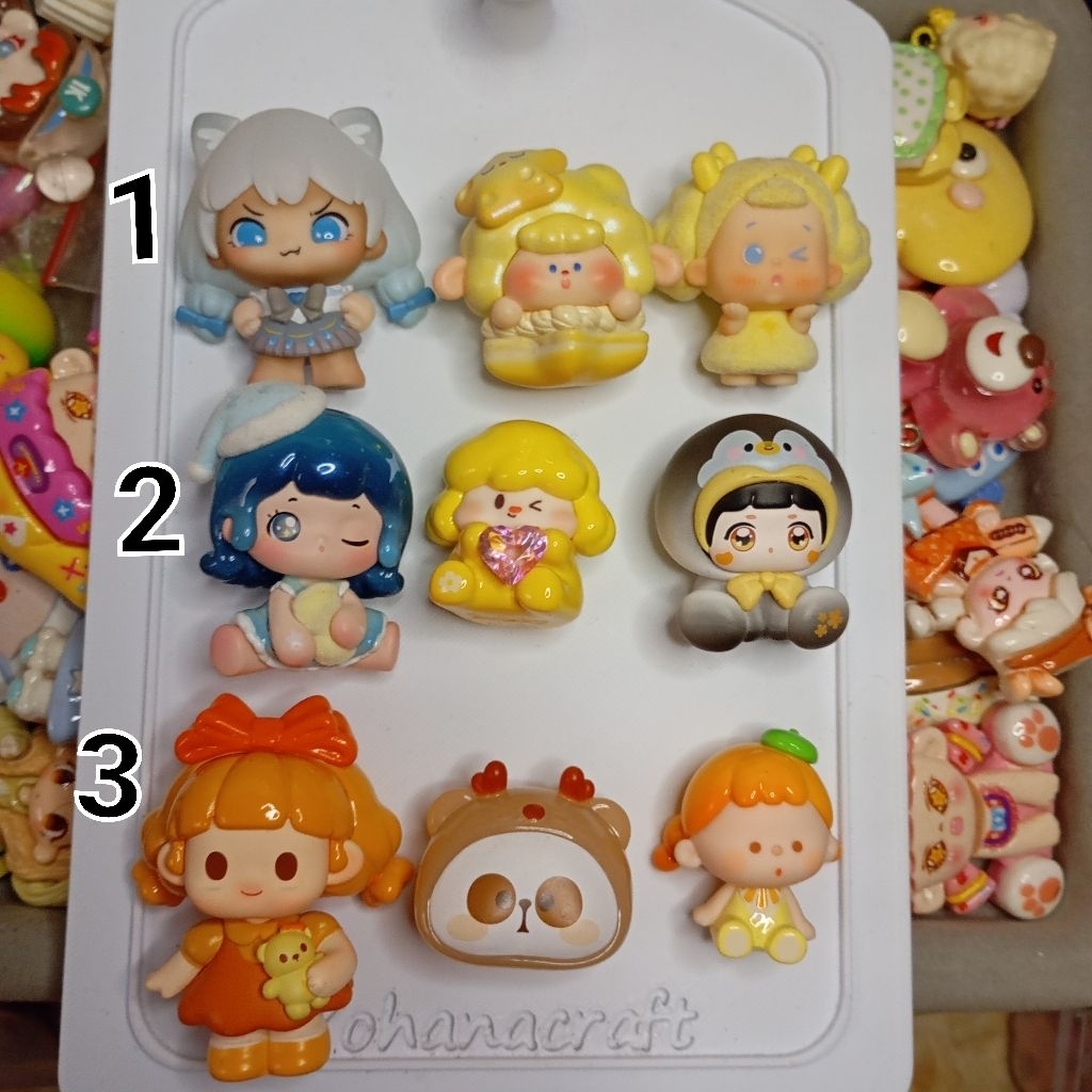 figur 90k dapat 3pcs mengdana baobao titi vuyo jojoy