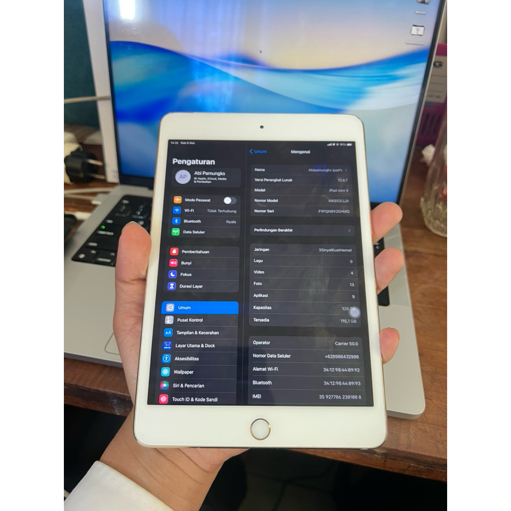iPad Mini 4 128gb Cell + WiFi