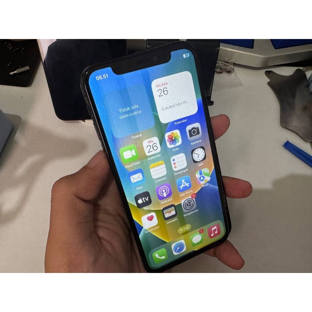 LCD ONLY copotan iPhone X Berfungsi