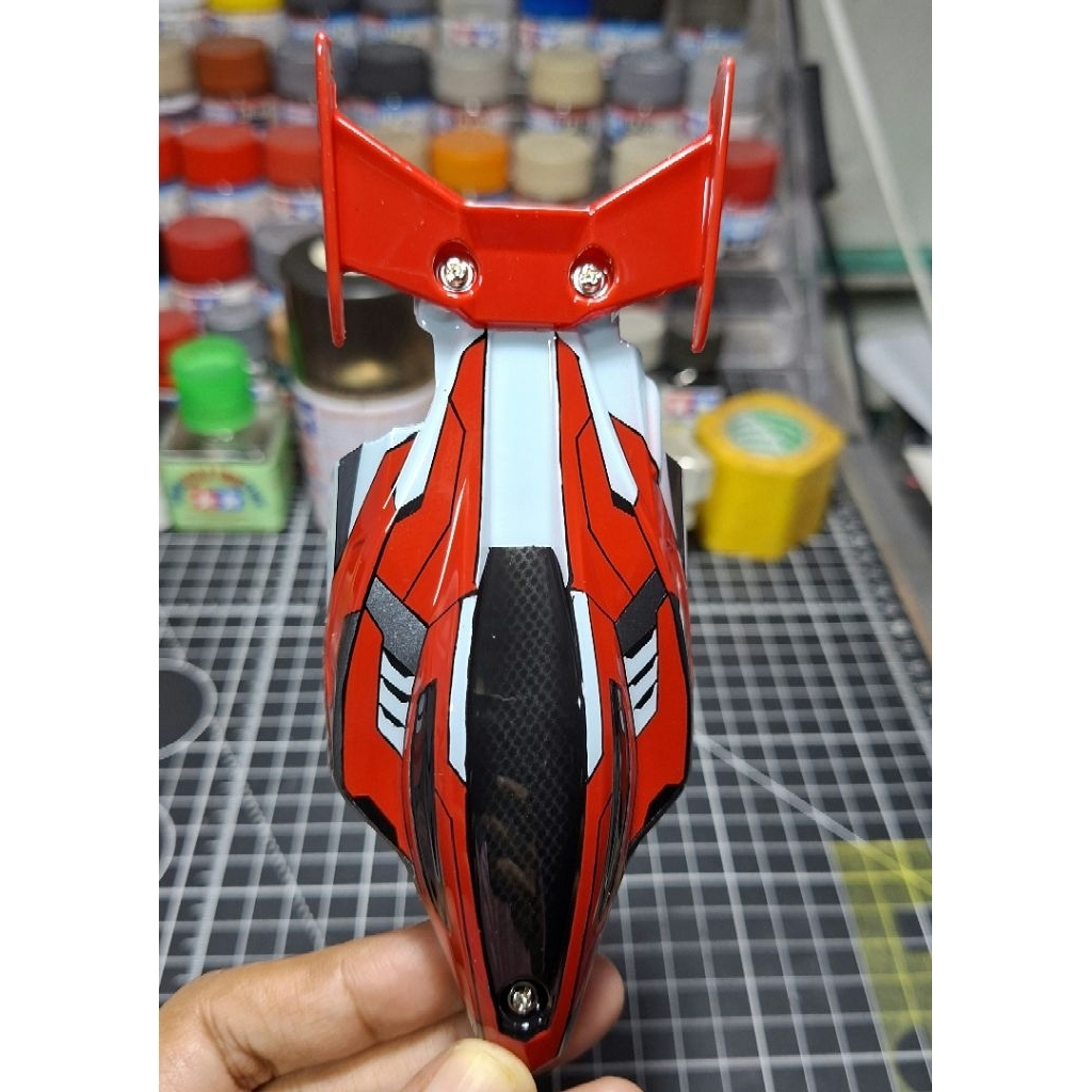 Tamiya Body Dual Ridge Jr. Clear Body Repaint (Side Damper&STO)