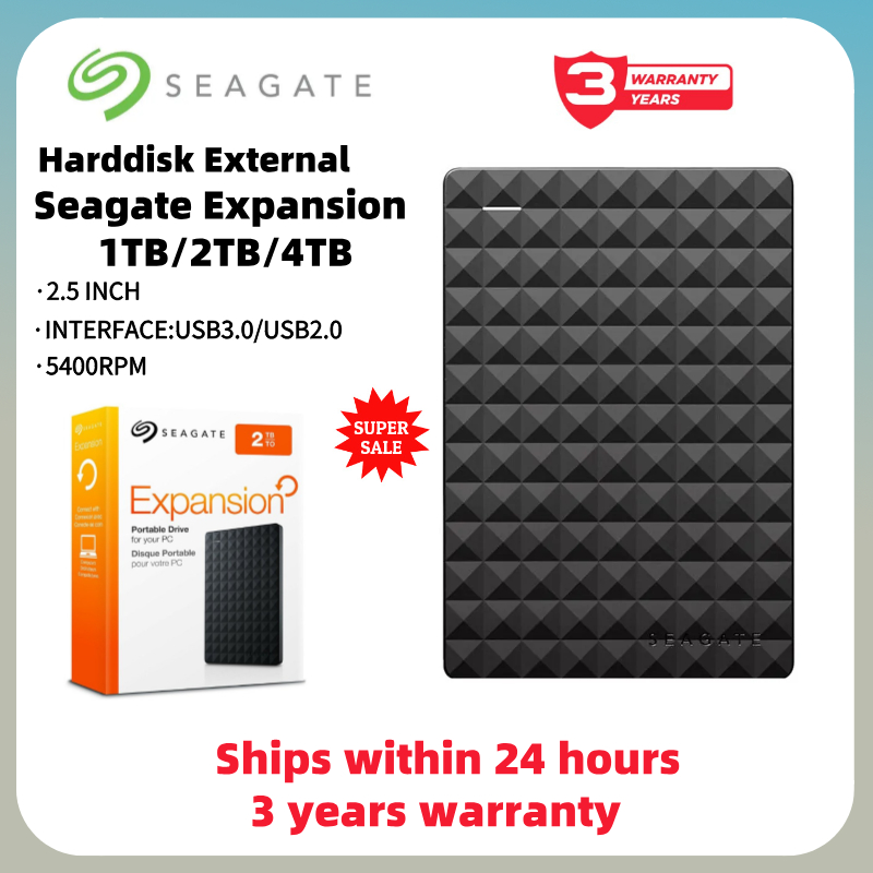 Seagate Portable hard drives / Harddisk External NEW Expansion HDD 500GB/1TB/2TB/4TB 2.5 Inch USB 3.