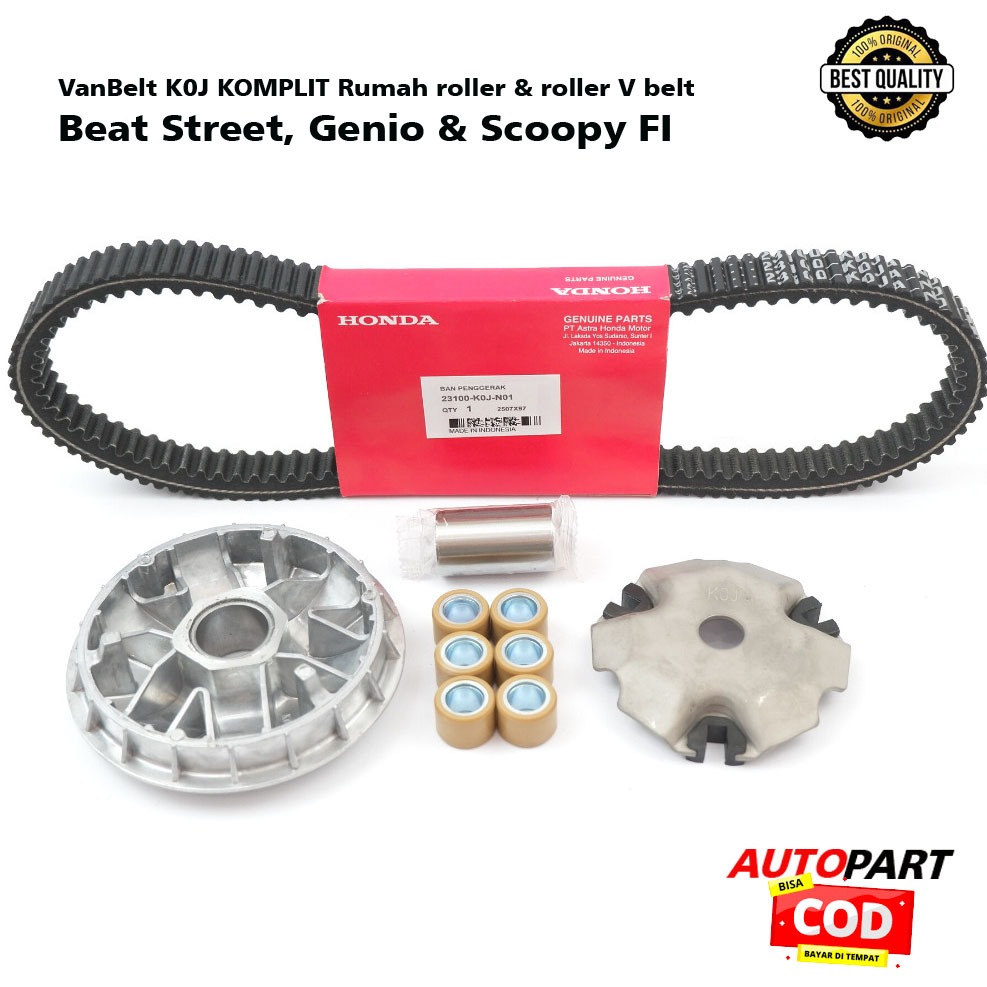 vanbelt honda beat deluxe 2020 - vanbelt genio KOJ