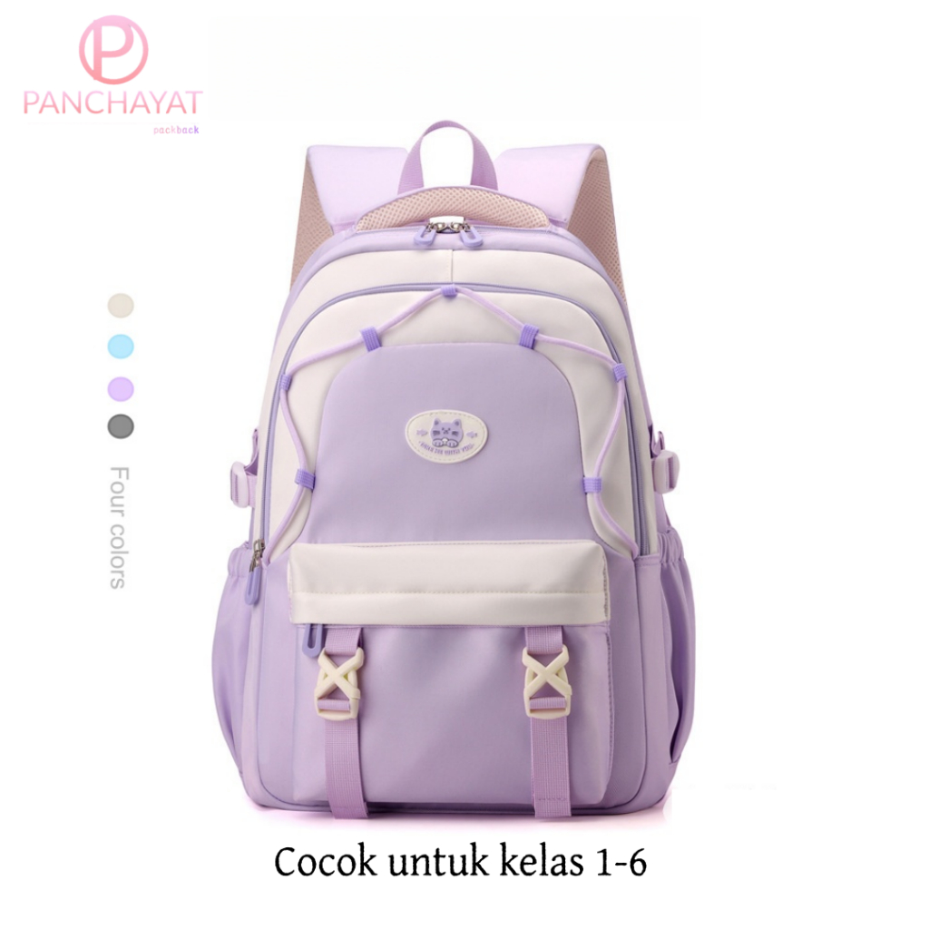 Panchayat Tas Ransel Cewek Estetik Coquette 2024 - Ransel Sekolah Anak Perempuan Anti Air, Kapasitas