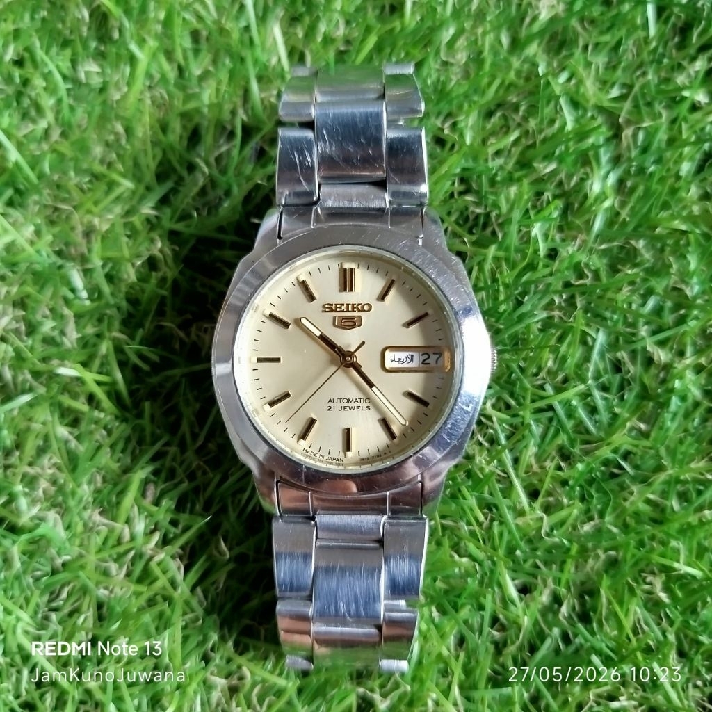 jam tangan pria vintage bekas SEIKO 5 AUTOMATIC 7S26-0400 Original