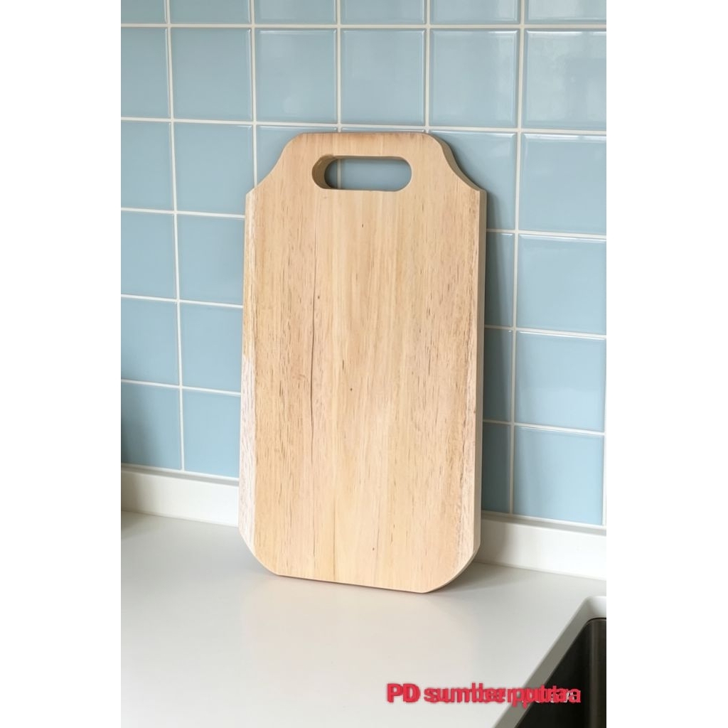 Talenan kayu mahoni 17cmx28cm tebal 2,5cm