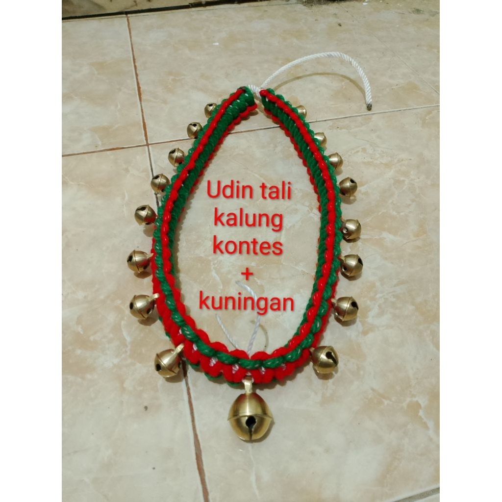 kalung kontes+Lonceng kerincing Kuningan asli