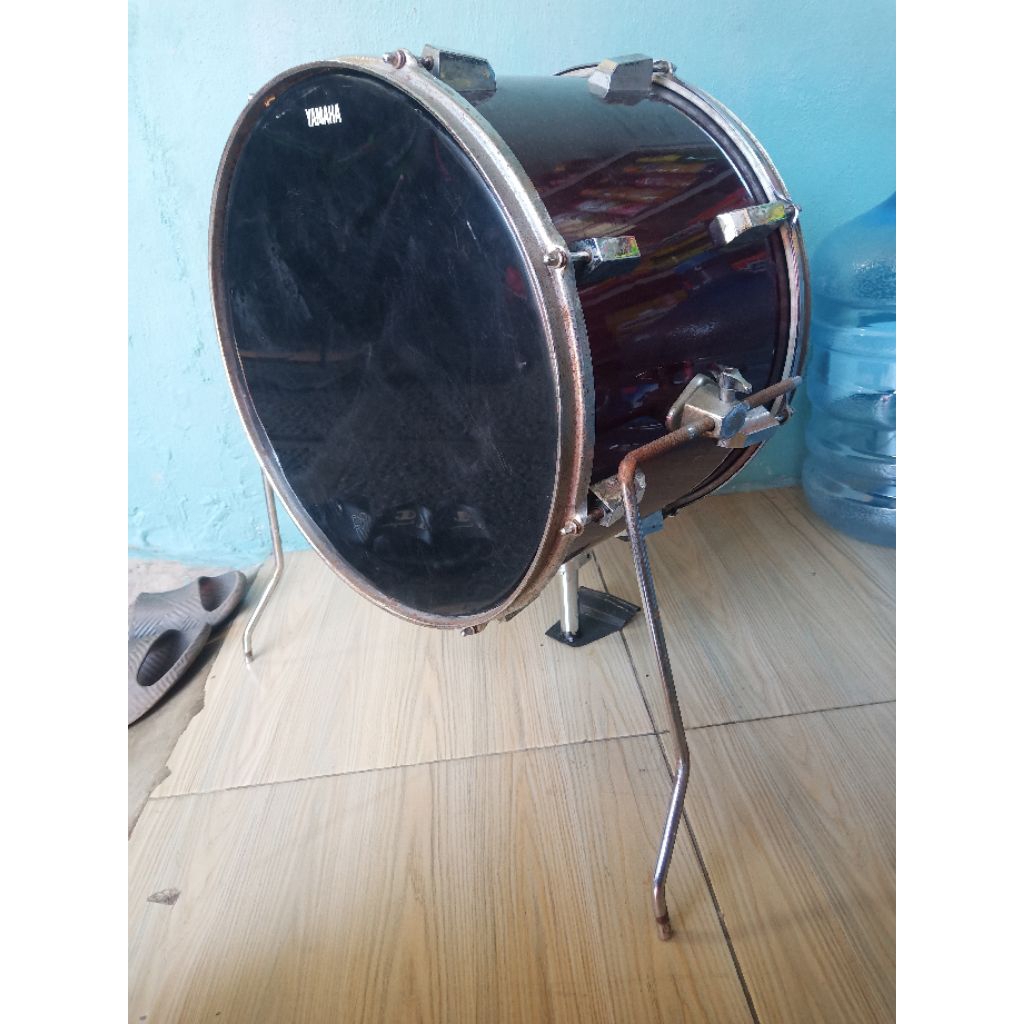 bass drum yamaha 16 inch custom  yamaha power road bekas second