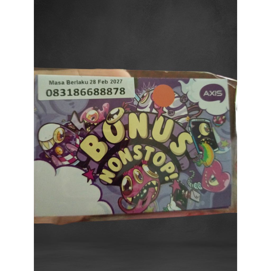 nomor cantik AXIS 8 66 888 78 isi kuota 3gb jaringan 5G
