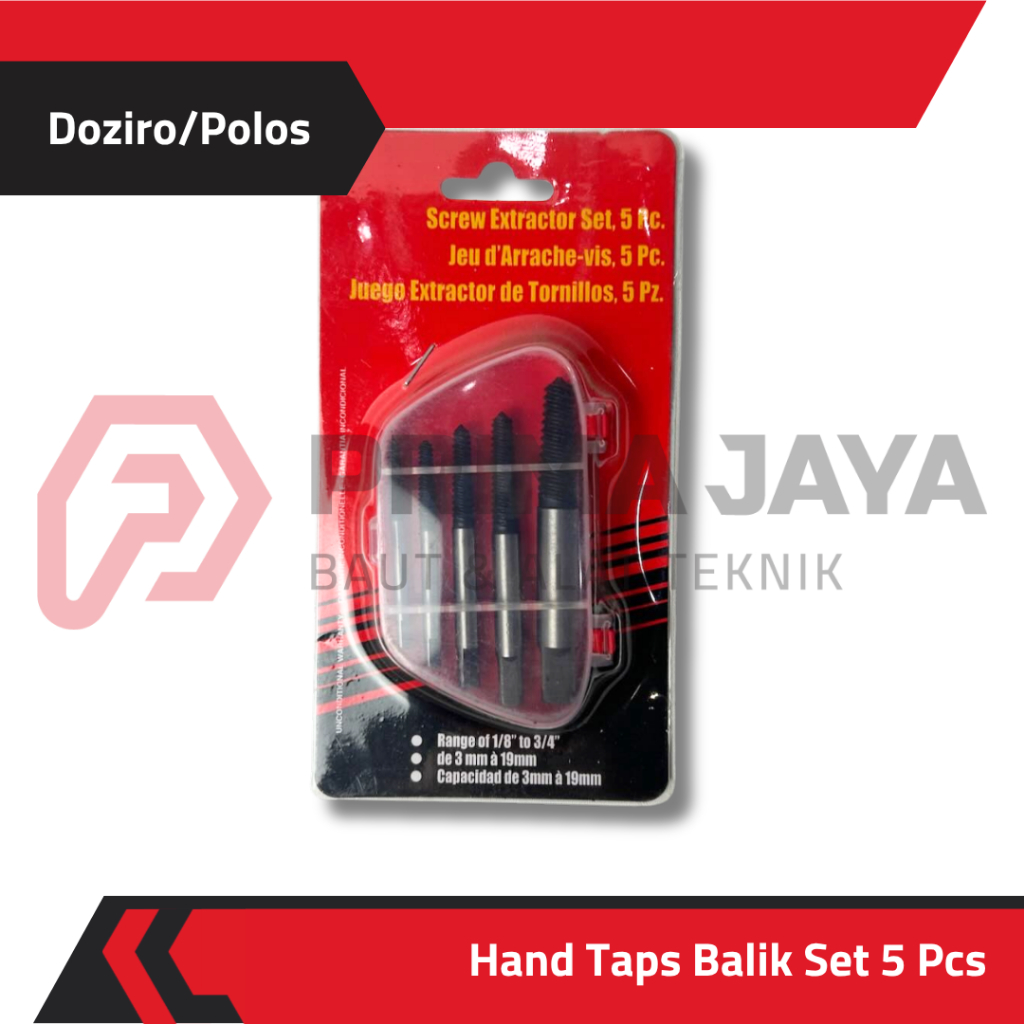 HAND TAPS BALIK / TAP ULIR SET 5 PCS
