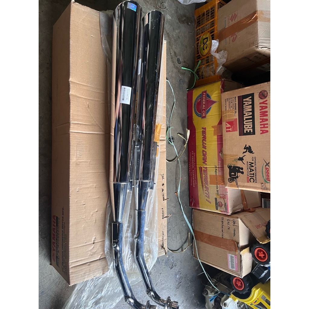 knalpot honda astrea star astrea prima original ahm nos