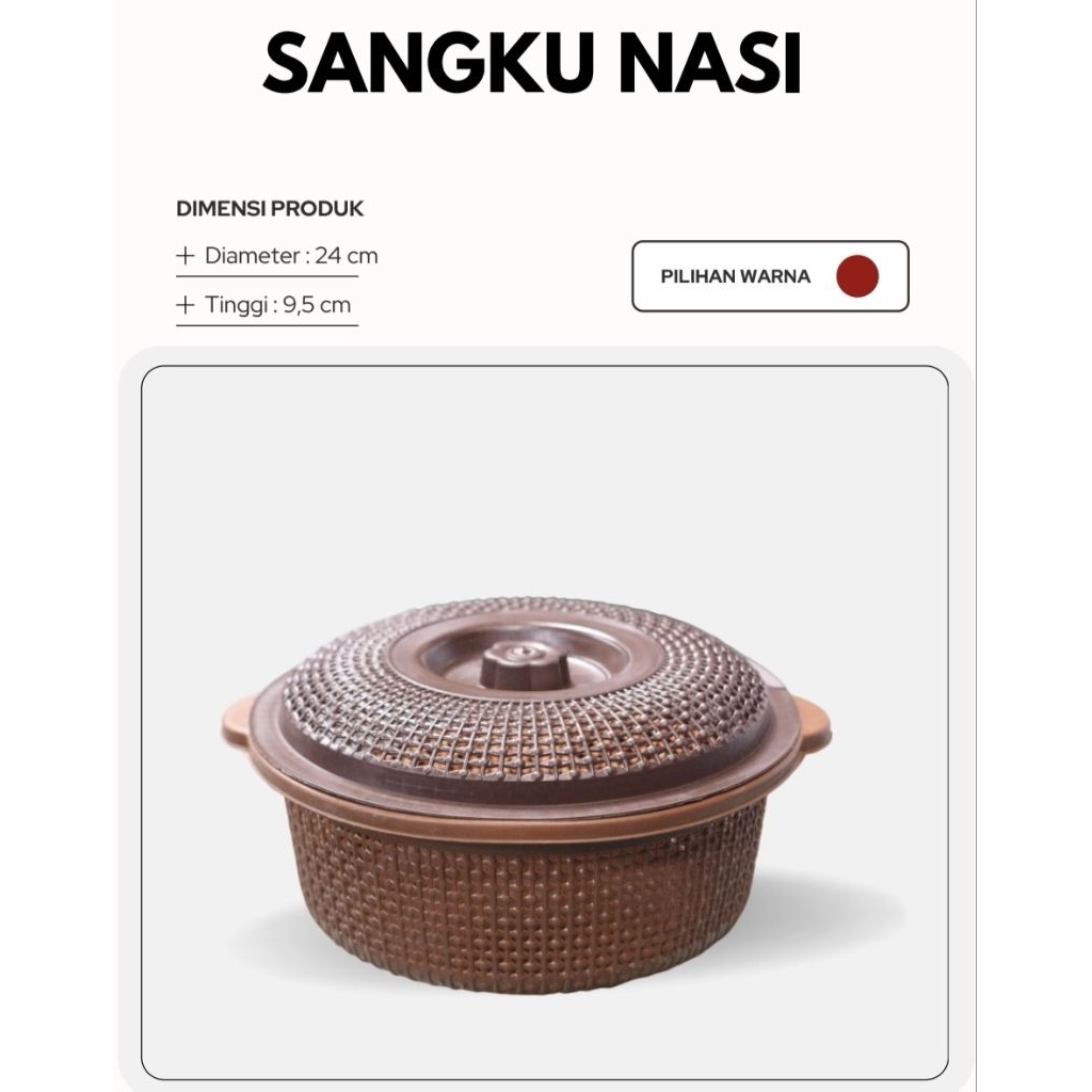 Sangku Nasi Bakul Nasi Wakul Nasi Baskom Jaring