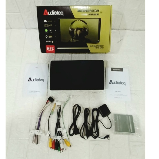 head unit android audioteq 10 inch ram 4/64gb NFC