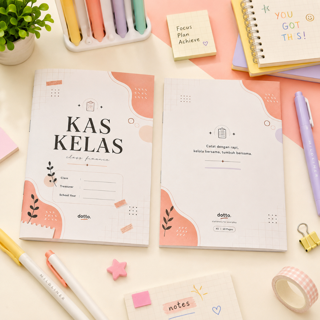 Catatan Kas Bulanan Aesthetic Buku Kas Kelas Modern Pelajar