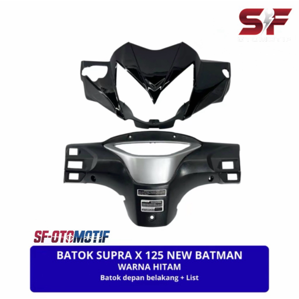 batok kepala supra x 125 batman hitam // batok supra x 125 batman