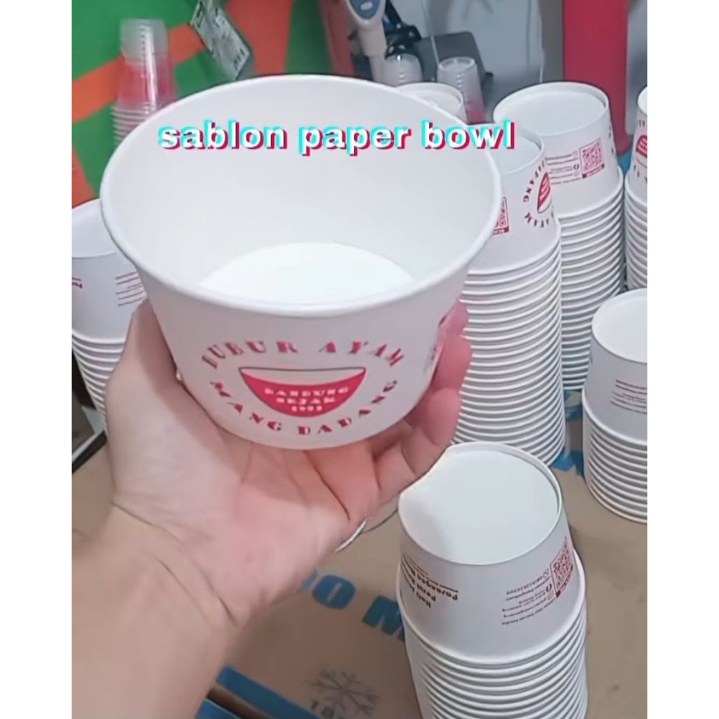 Sablon paper bowl 800ml