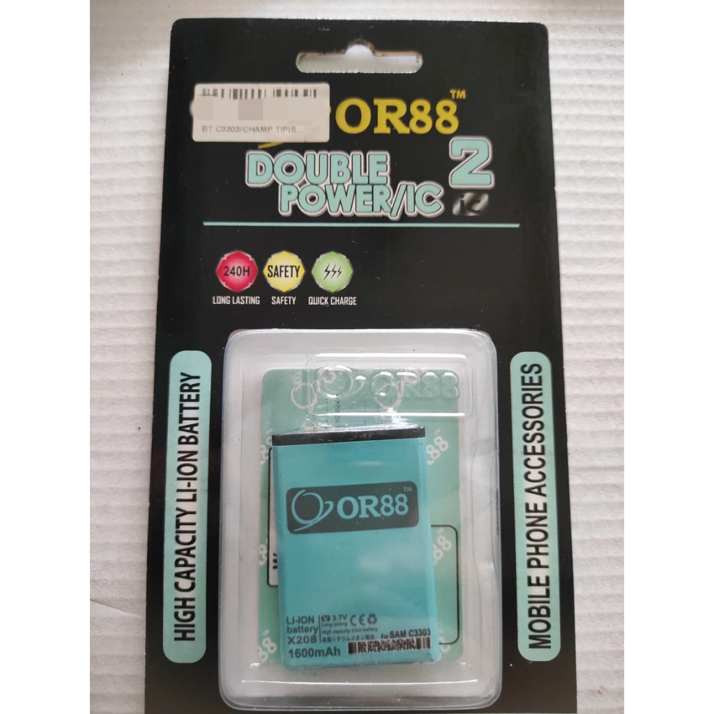 Baterai ORIENS Double Power 2 IC C3303 / C3303 Samsung Champ / Samsung Champ C3300 / C3303 / C3300K 