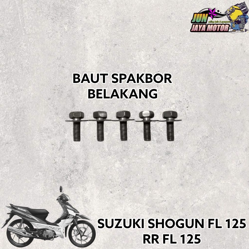 BAUT FULLSET BODY SPAKBOR BELAKANG SUZUKI SHOGUN FL 125 RR 125 FL