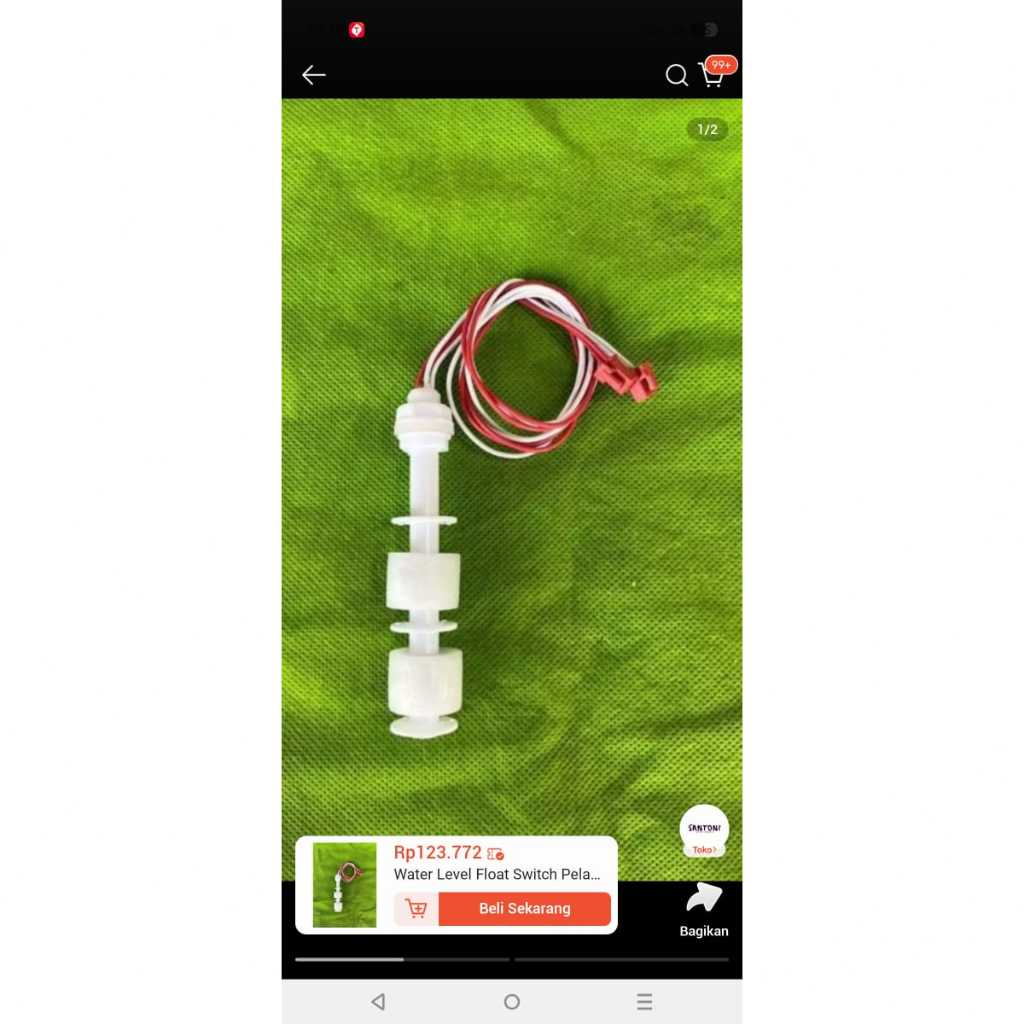 Water Level Float Switch Pelampung Sensor Dispenser Galon Bawah GEA 4Kabel 2Sensor Original
