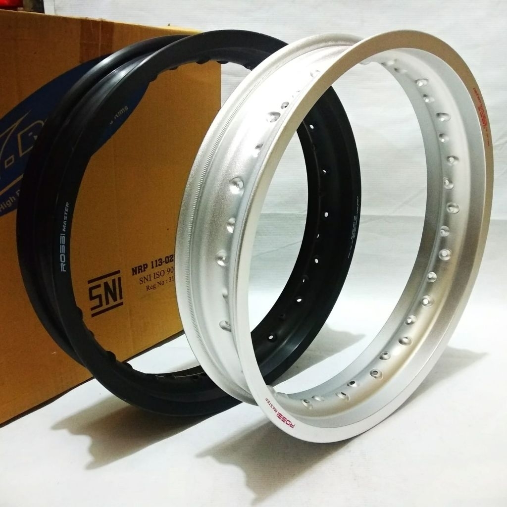 Velg Rossi Master 17 x 185 215 250 300 350 Black Silver 36 h