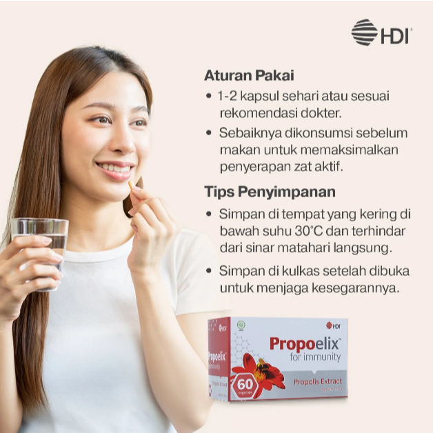 Propoelix 200mg (60 Vegekaps) - Original HDI
