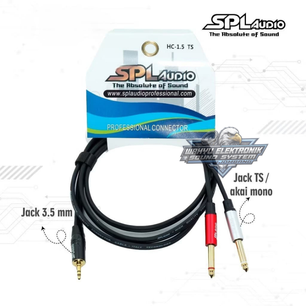 Jack HP ke Mixer SPL Audio 3.5 mm Ke Akai Mono Original SPL Audio