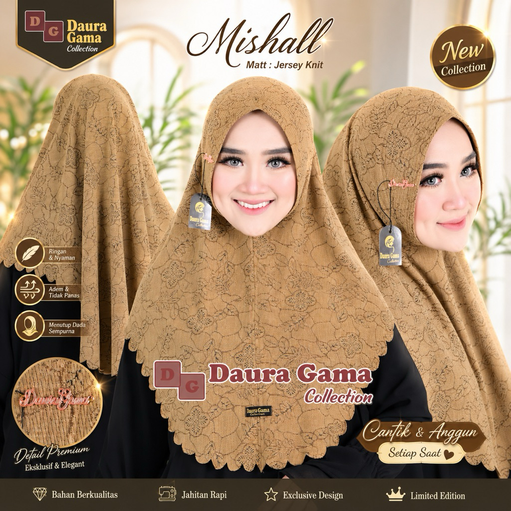 DAURAGAMA HIJAB INSTAN PED SABIT MISHAL ORI DAURAGAMA