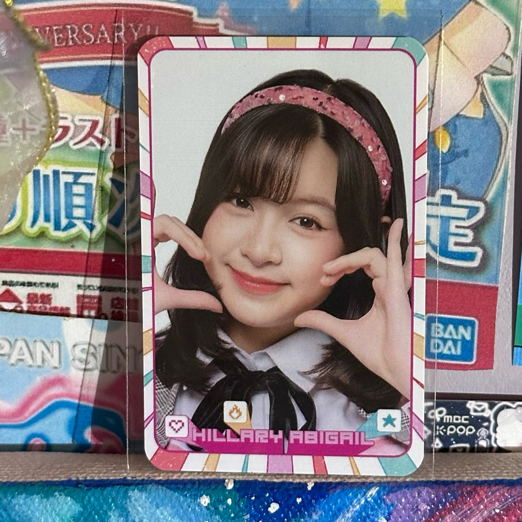 jual pc photocard official hillary abigail lily jkt48 meet n greet love dream passion photopack olin