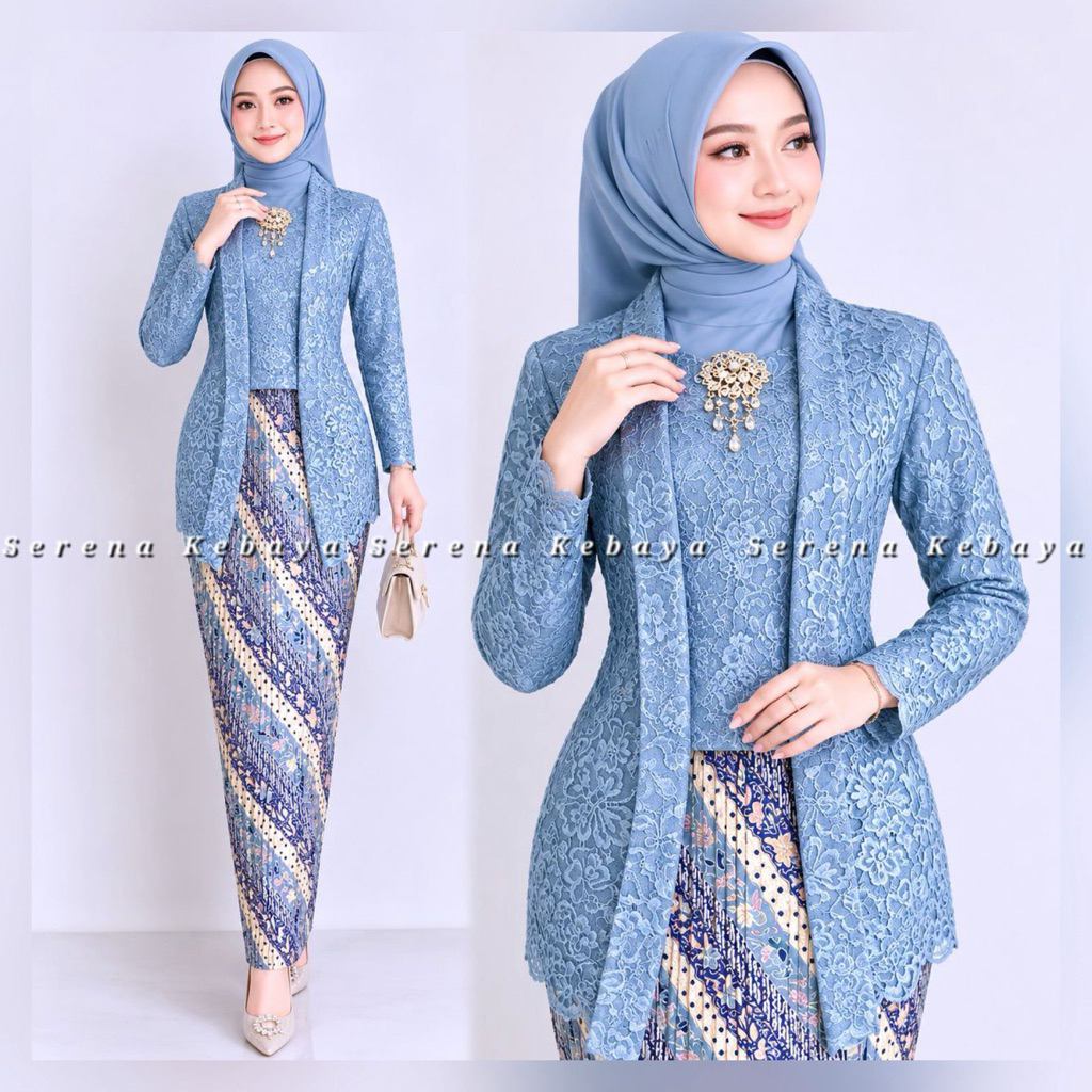 Kebaya Modern - Kebaya Kutubaru Brokat - Kebaya Wisuda - Kebaya Remaja - Kebaya Kartini Modern - Keb